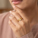 Gold Plated Lumi Bow Adjustable AD Finger Ring