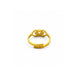 Gold Plated Lumi Bow Adjustable AD Finger Ring