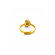Gold Plated Celestia Solitaire Adjustable Finger Ring