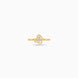 Gold Plated Festive Flowing Bypass Finger Ring