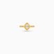 Gold Plated Festive AD Eye Motif Finger Ring