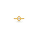 Gold Plated Festive AD Eye Motif Finger Ring