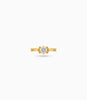 Gold Plated Solitaire Crown Setting Finger Ring