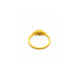 Gold Plated Delicate Floral Solitaire Finger Ring
