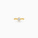 Gold Plated Classic Round Solitaire Finger Ring