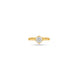 Gold Plated Classic Round Solitaire Finger Ring