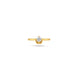 Gold Plated Tulip Base Solitaire Ring