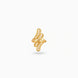 Gold Plated Intricate Paisley Filigree Finger Ring