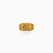 Gold Plated Wedding Square Finger Ring Men