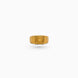 Gold Plated Wedding Square Sankha Finger Ring Men