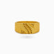Gold Plated Wedding Square Floral Finger Ring Men