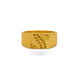 Gold Plated Wedding Square Floral Finger Ring Men