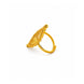 Gold Plated Filigree Statement Adjustable Finger Ring