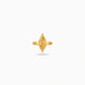 Gold Plated Textured Marquise Floral Finger Ring