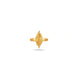 Gold Plated Textured Marquise Floral Finger Ring