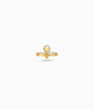 Gold Plated Party Curved Heart Finger Ring