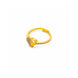 Gold Plated Elegant Heart Adjustable AD Finger Ring