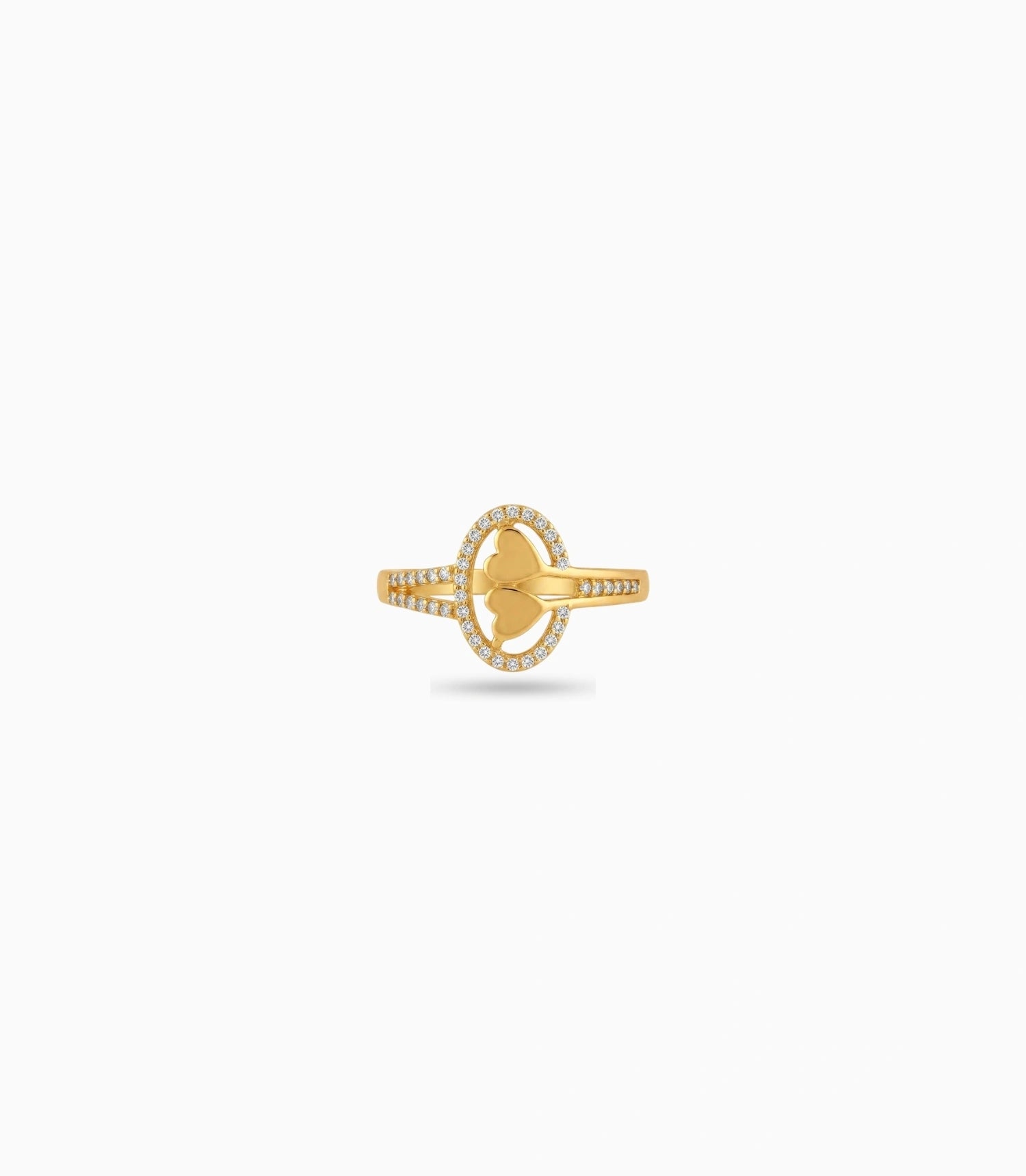 Gold Plated Party Round Heart Finger Ring