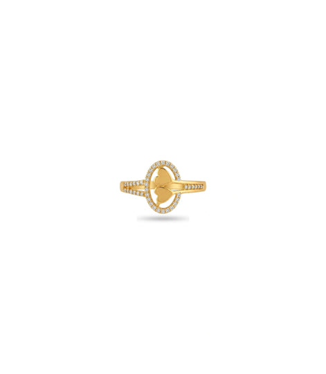 Gold Plated Party Round Heart Finger Ring