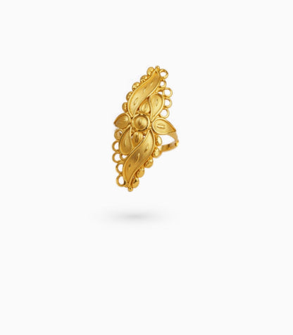 Gold Plated Wedding Designer Finger Ring