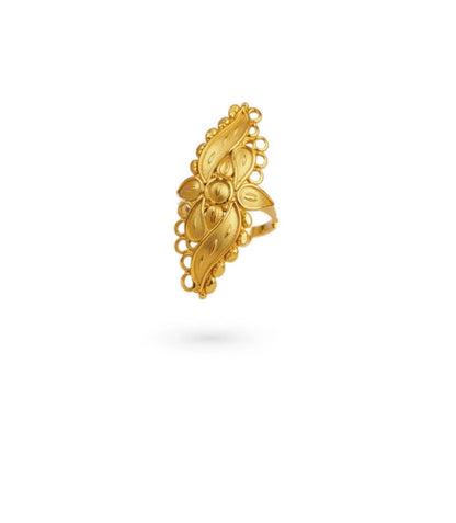 Gold Plated Wedding Designer Finger Ring