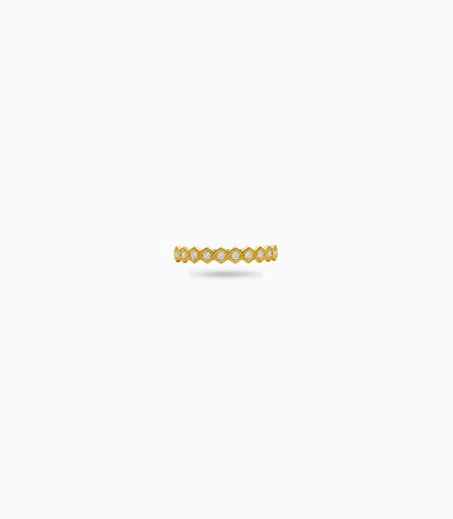 Gold Plated Everyday Minimal AD Finger Ring