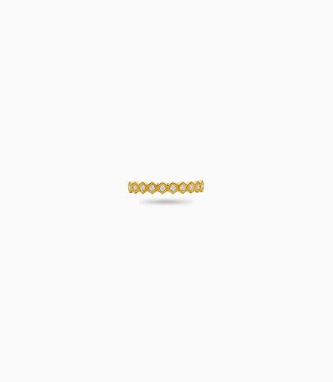 Gold Plated Everyday Minimal AD Finger Ring