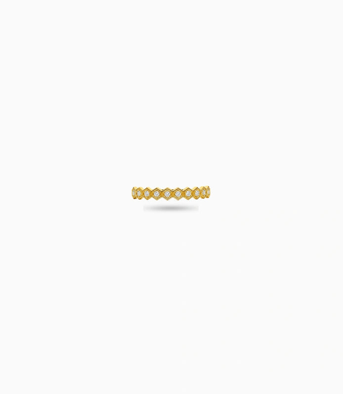 Gold Plated Everyday Minimal AD Finger Ring