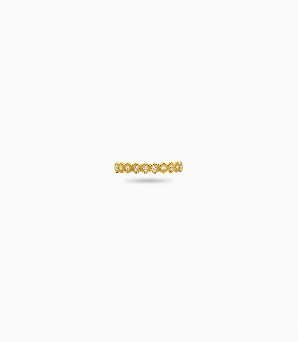Gold Plated Everyday Minimal AD Finger Ring
