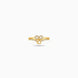 Gold Plated Everyday Solitary Heart Finger Ring
