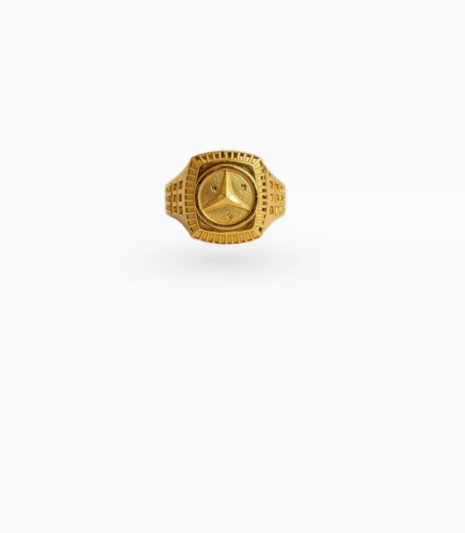 Gold Plated Festive Geometric Finger Ring Men