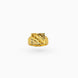 Gold Plated Festive Square Leopard Finger Ring Men