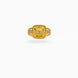 Gold Plated Festive Square Star Finger Ring Men