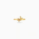 Gold Plated Everyday Dual Floral Finger Ring