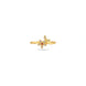 Gold Plated Everyday Dual Floral Finger Ring