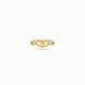 Gold Plated Party Dual Band Finger Ring
