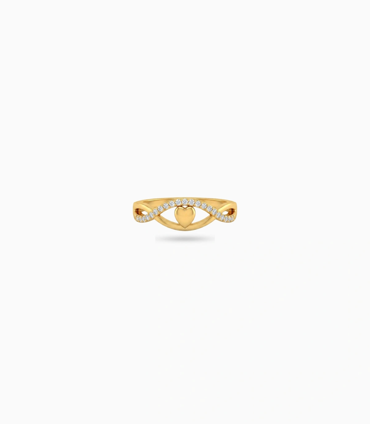Gold Plated Party Dual Band Finger Ring