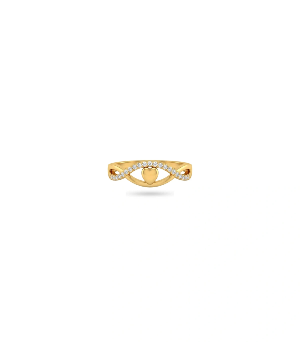 Gold Plated Party Dual Band Finger Ring
