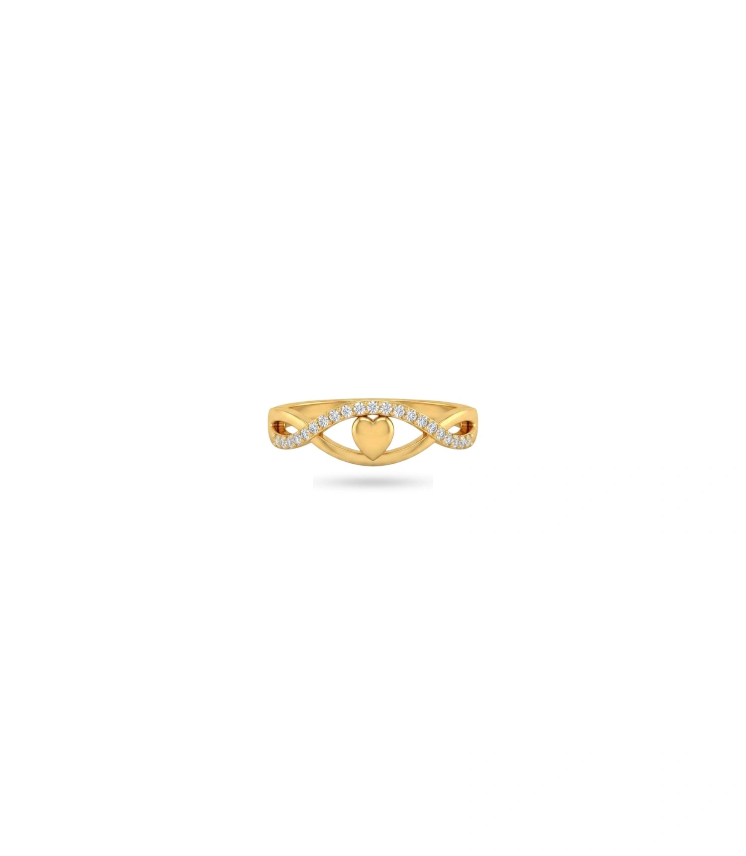 Gold Plated Party Dual Band Finger Ring