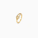 Gold Plated Party Crossover Finger Ring