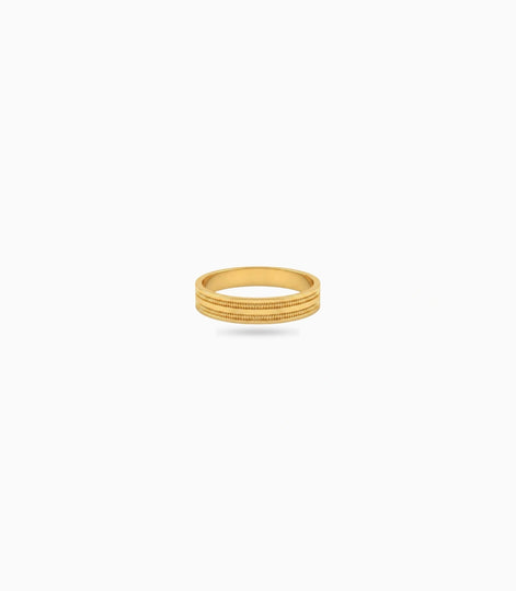 Gold Plated Office Wear No Stone Finger Ring