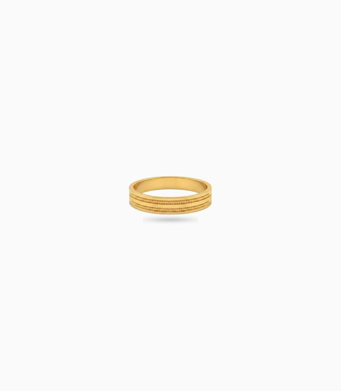 Gold Plated Office Wear No Stone Finger Ring