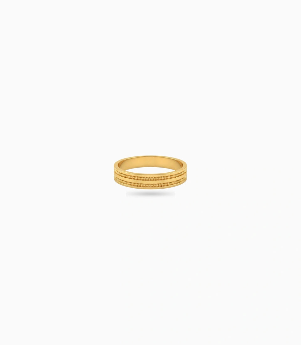 Gold Plated Office Wear No Stone Finger Ring