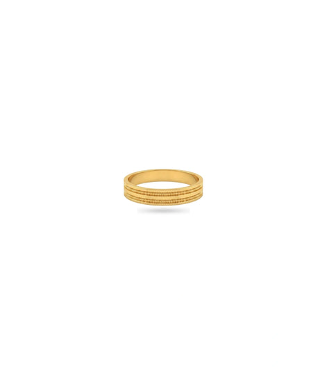 Gold Plated Office Wear No Stone Finger Ring