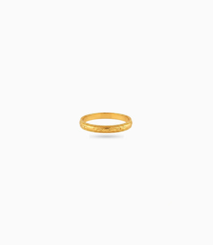 Gold Plated Office Wear Simple Finger Ring