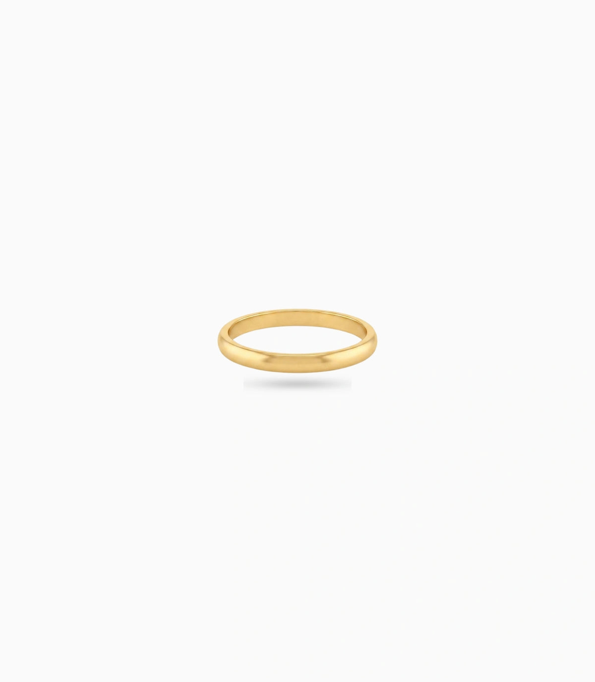 Gold Plated Everyday Plain Glossy Finger Ring