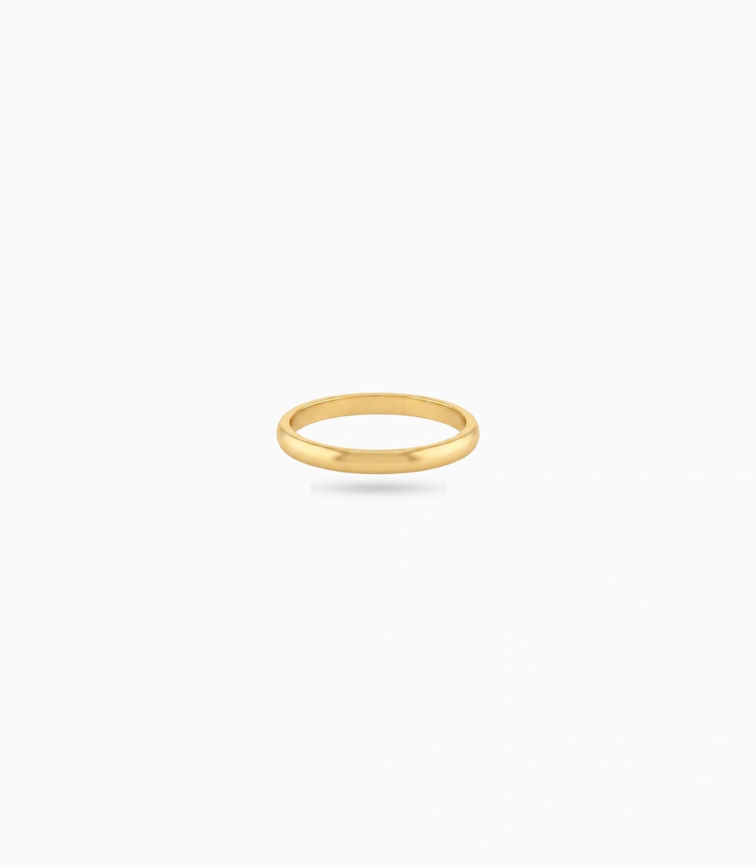 Gold Plated Everyday Plain Glossy Finger Ring