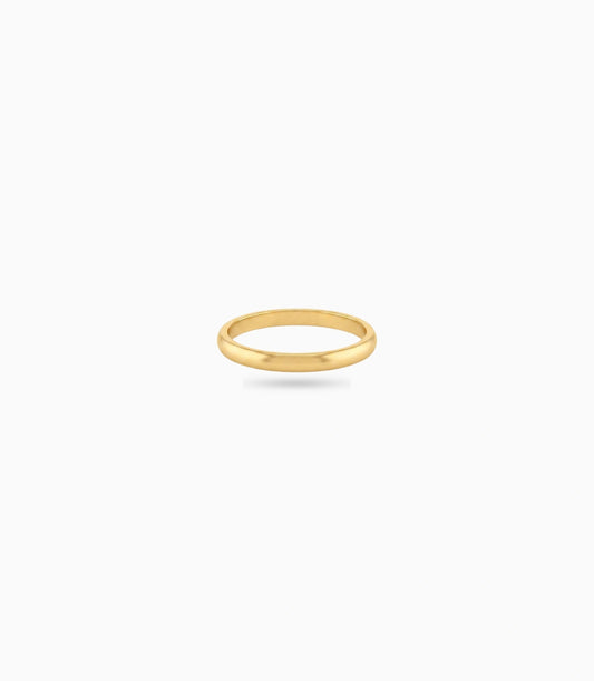 Gold Plated Everyday Plain Glossy Finger Ring
