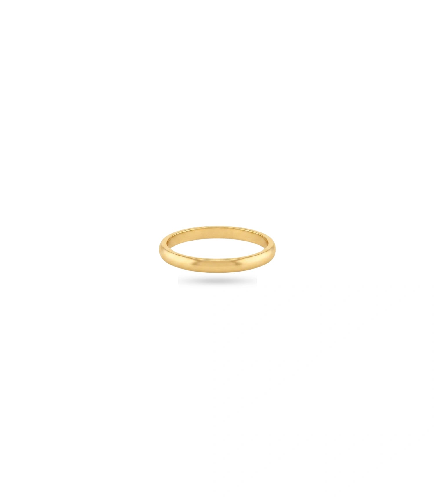 Gold Plated Everyday Plain Glossy Finger Ring