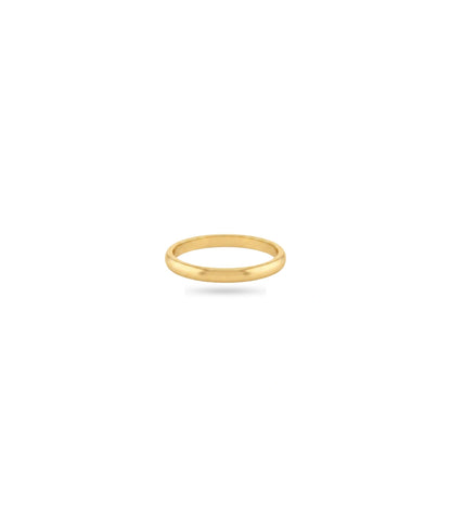 Gold Plated Everyday Plain Glossy Finger Ring